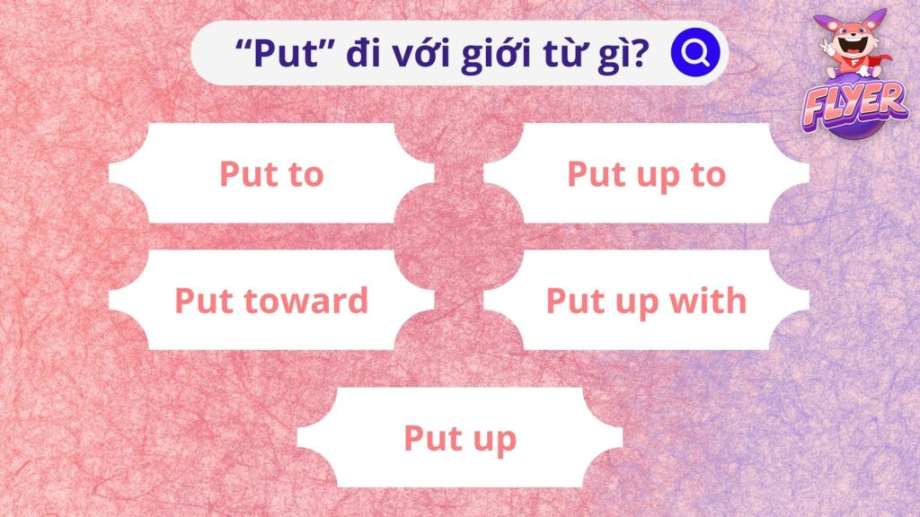 “Put” đi với giới từ gì? 20+ cụm động từ (phrasal verb) với “Put”